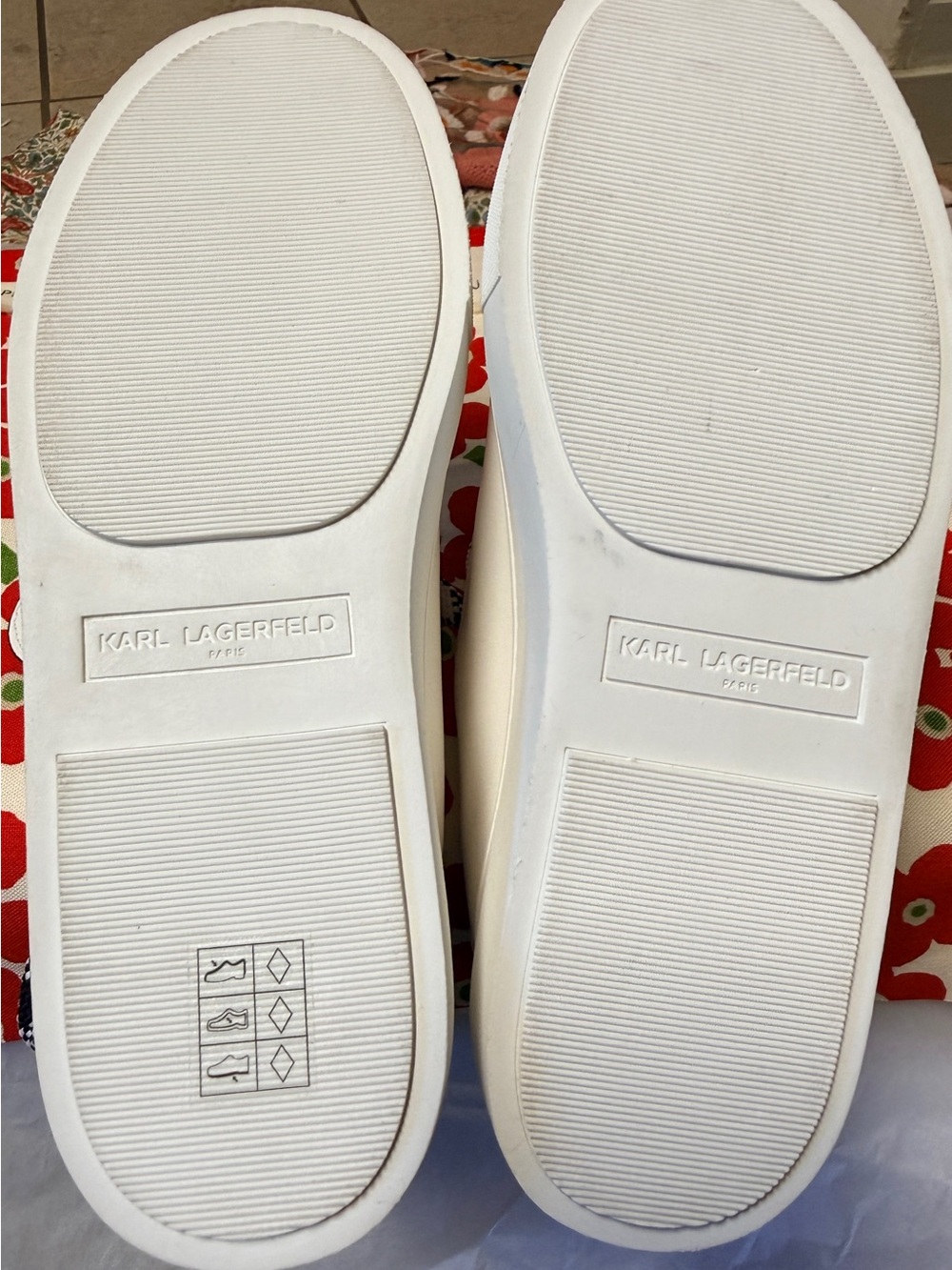 Karl Lagerfeld Capree Platform Sneakers White/Black Size 5.5 Like New - Picture 9 of 9